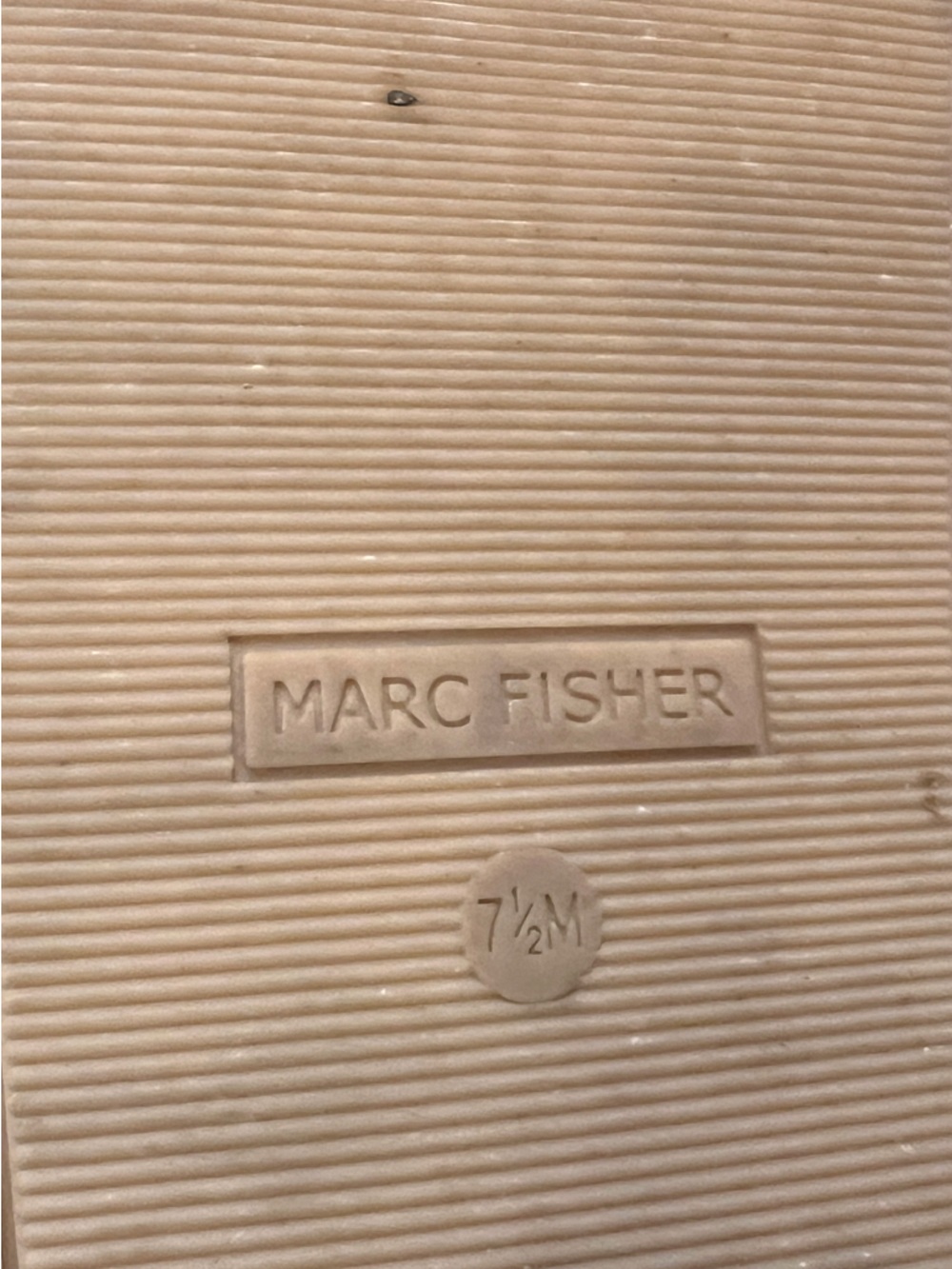 Marc Fisher Woven Buckle Slide Sandal in Natural Beige - Women - Picture 6 of 7